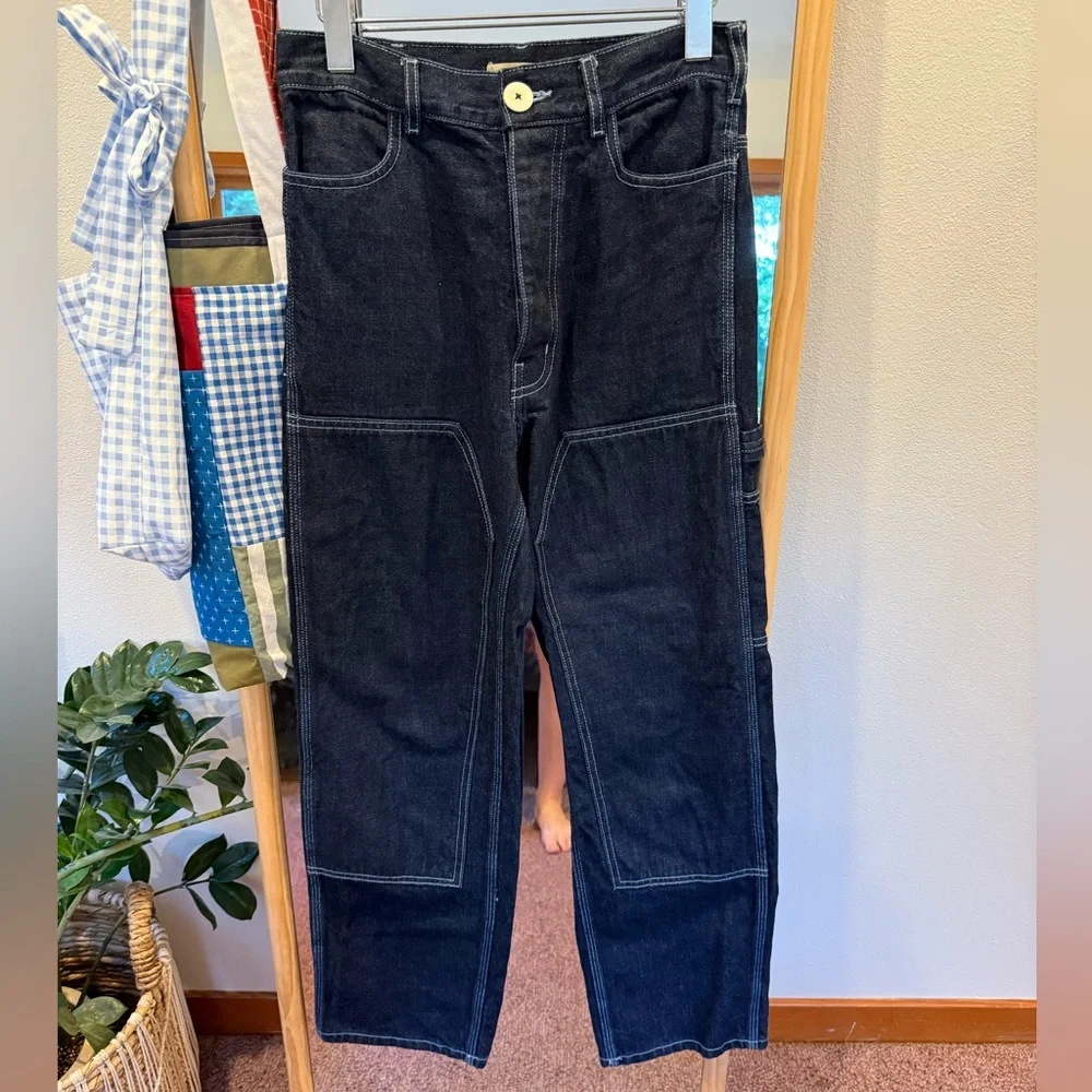 Jesse Kamm Patchfront Handy Pant Dark Japanese Denim - Picture 2 of 7